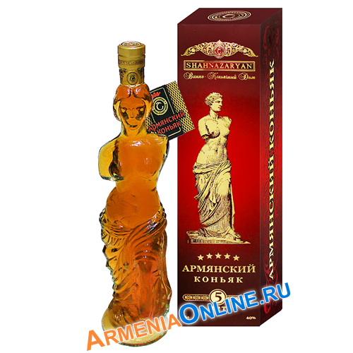 Коньяк Афродита армянский 5x40% 0.5л п/уп (4850010652753)