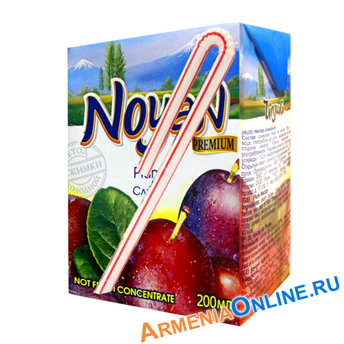 Нектар ноян Премиум сливовый 0.2л (4850089001421)