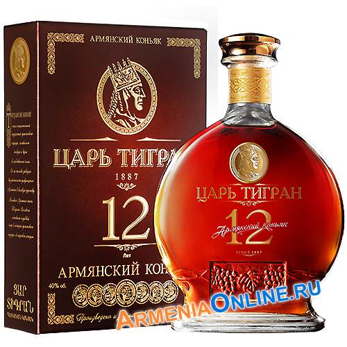 Коньяк Царь Тигран 12y b 0.7l Box (4850019820023)